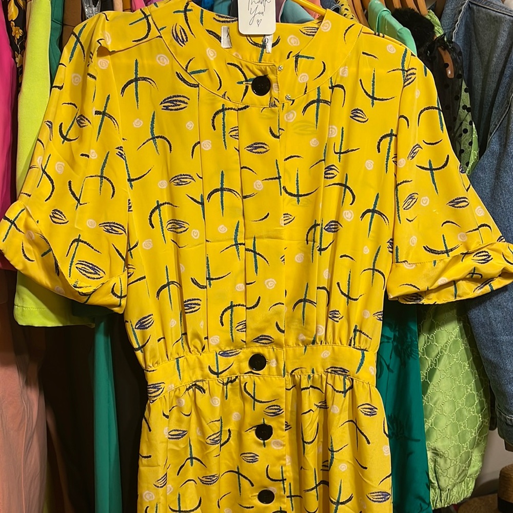 Vintage Yellow Dress